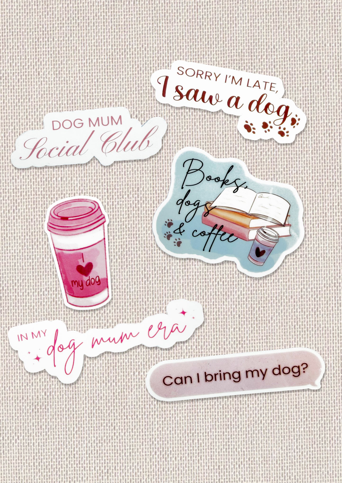 Dog Mum Essentials Sticker Bundle