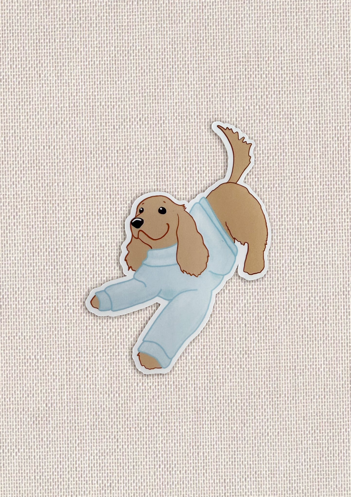 Cocker Spaniel Playing Sticker