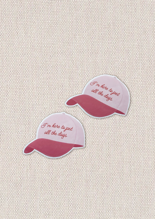 I'm Here To Pet All The Dogs Sticker