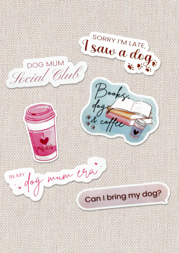 Dog Mum Essentials Sticker Bundle