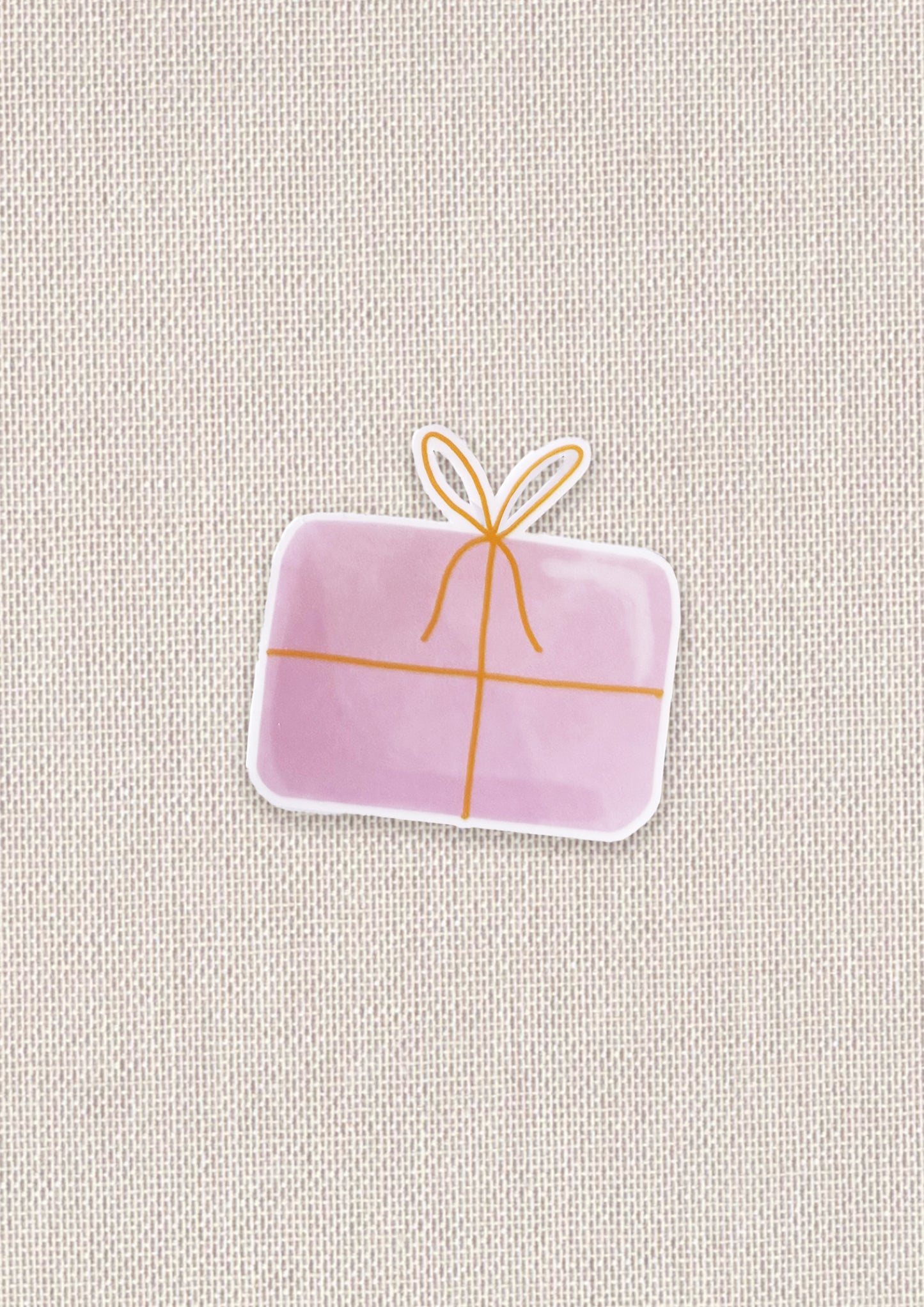 Pink Festive Gift Sticker