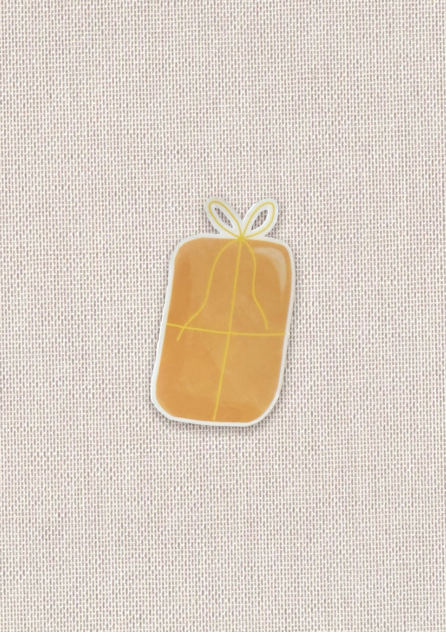 Orange Festive Gift Sticker