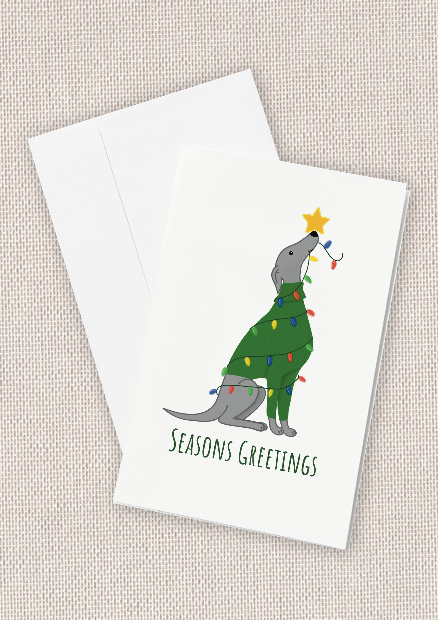 Greyhound Aglow Card